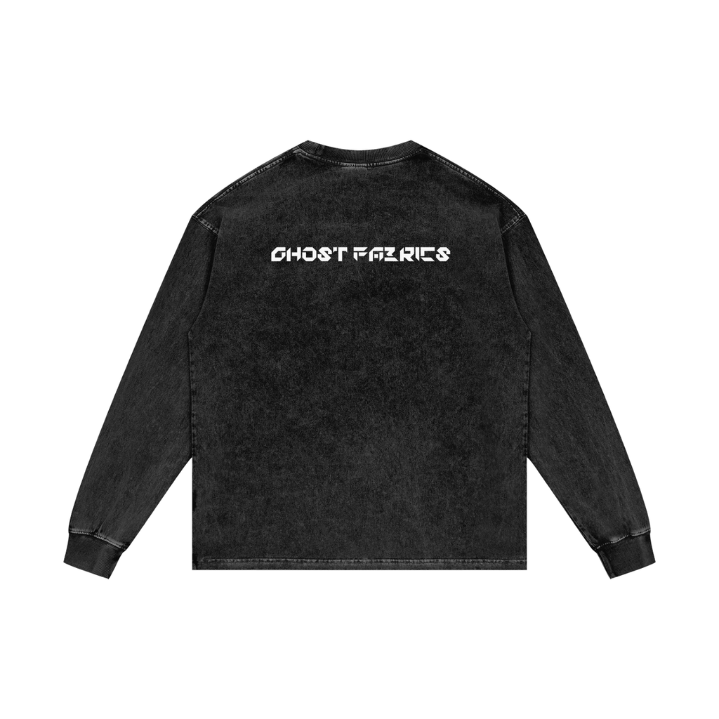Acid Wash Oversize Long Sleeve T-Shirt